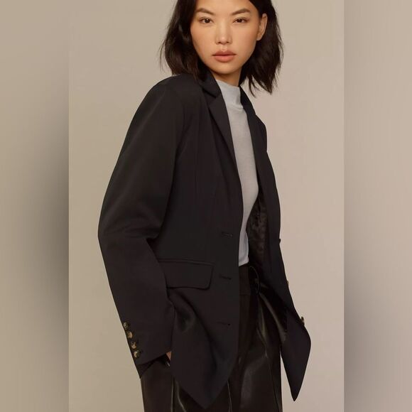 Anthropologie Sculpted Blazer Womens Size 4 - Picture 2 of 7